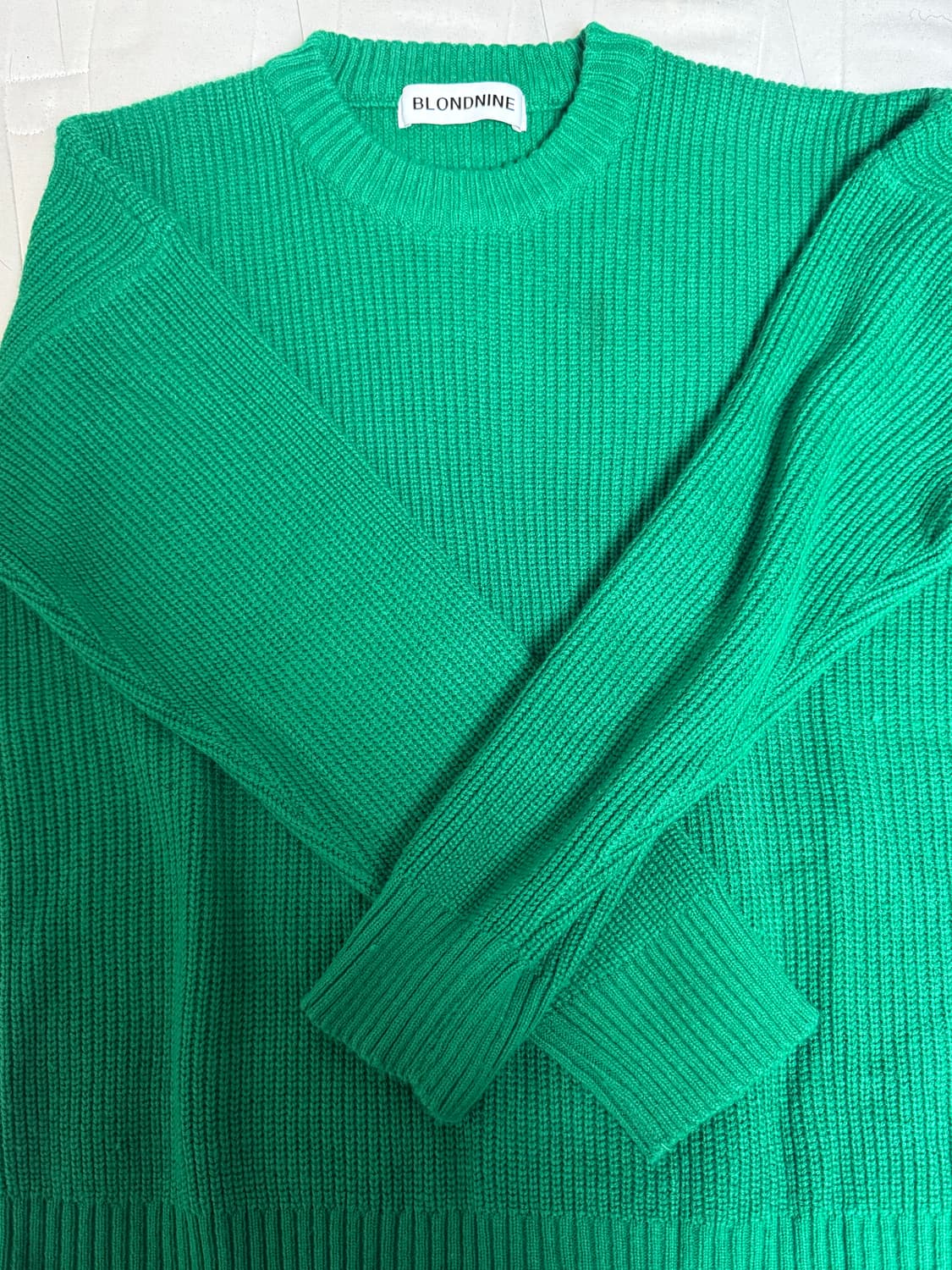 블론드 나인 그린니트 상품이미지1