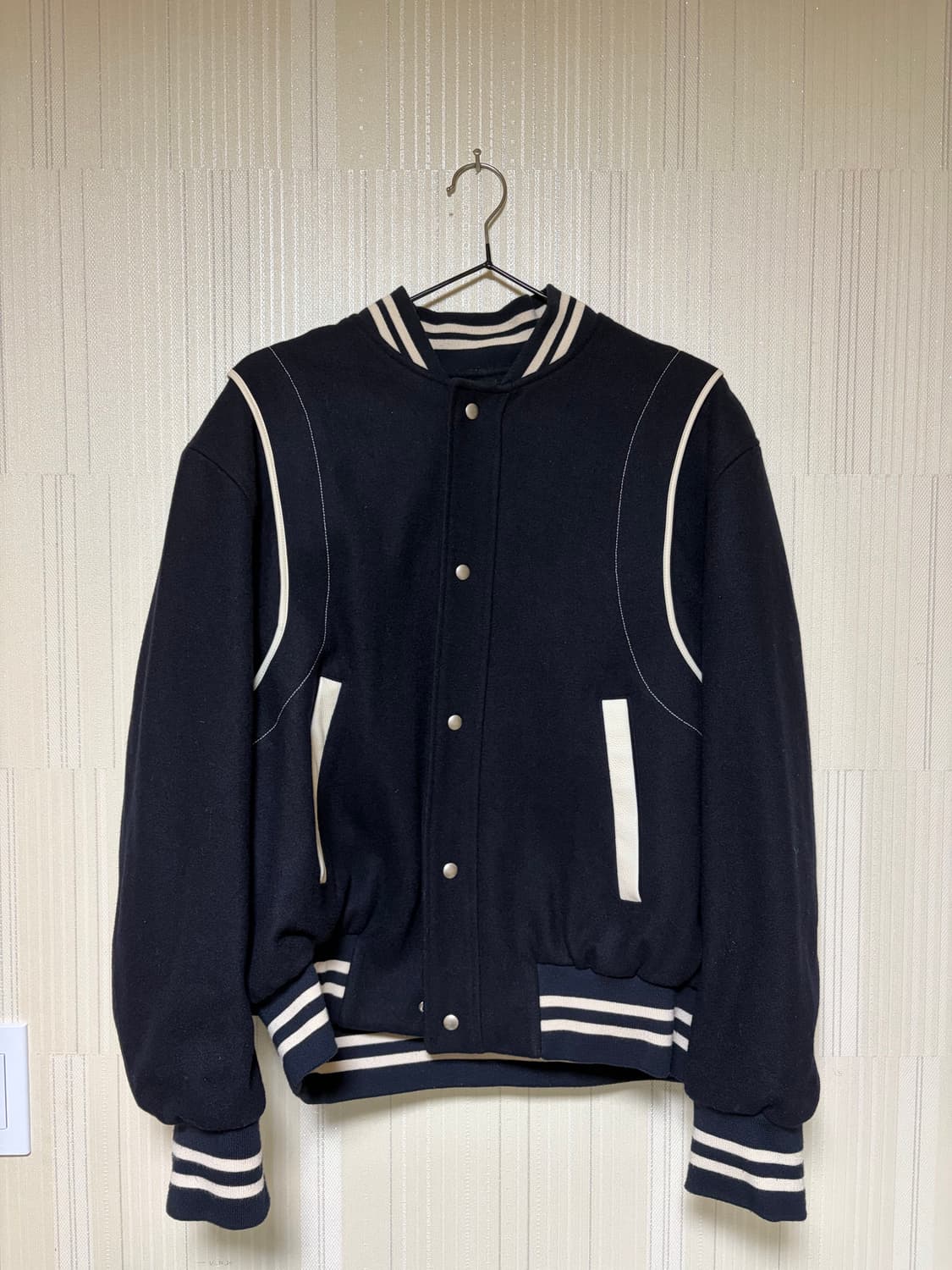 라벨 아카이브 바시티 자켓 Layered baseball jumper 상품이미지5