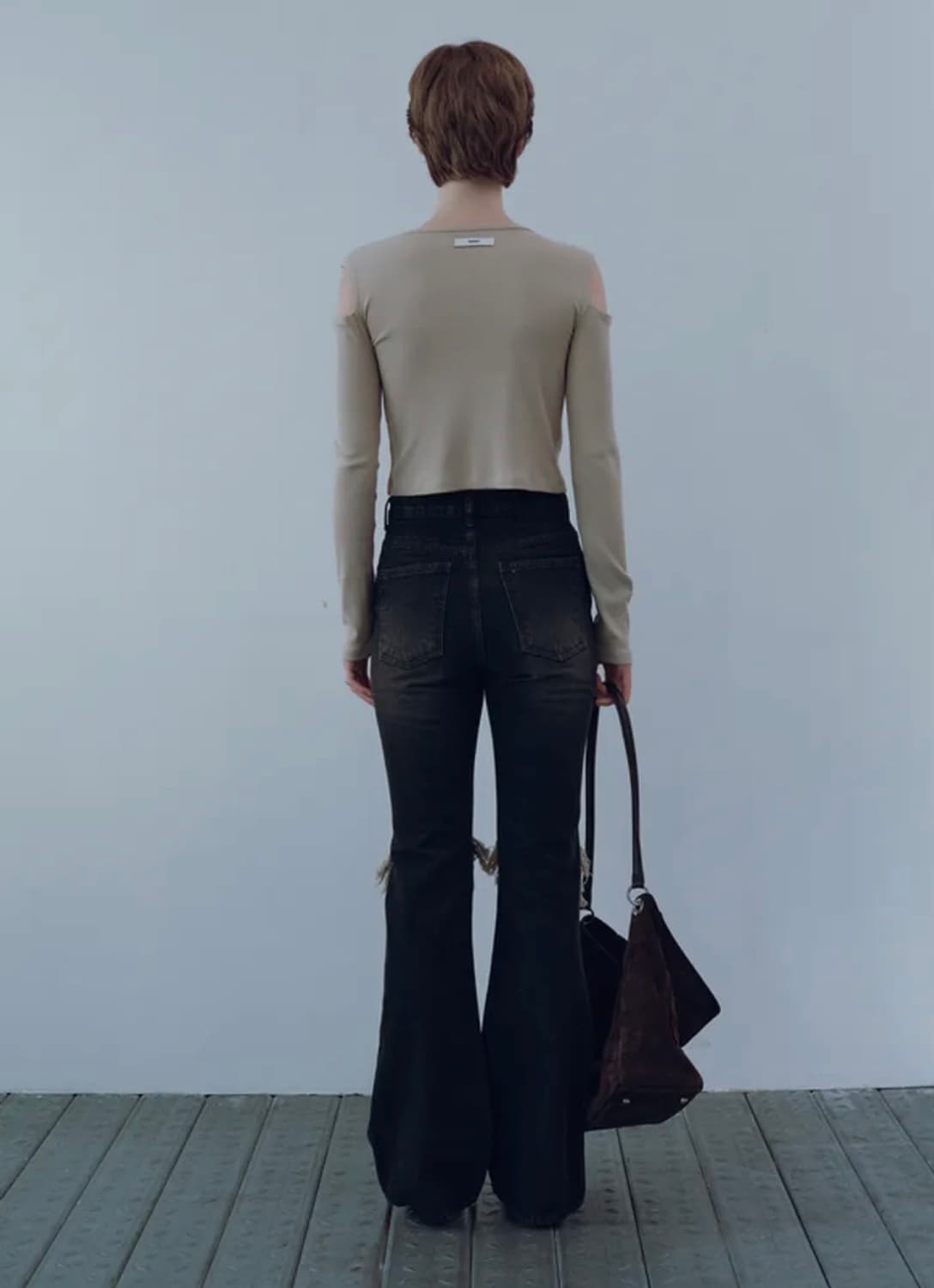 다이닛 deinet SCRATCH DAMAGE BOOTS-CUT 데님 상품이미지2