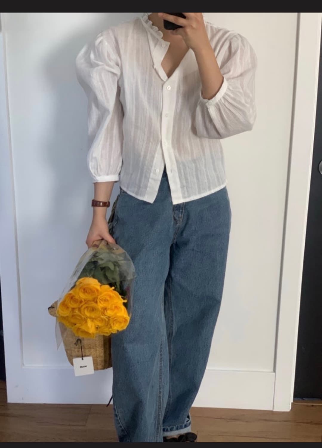 위드아웃썸머 마르니 블라우스 1회착 위드아웃썸머 블라우스 상품이미지1