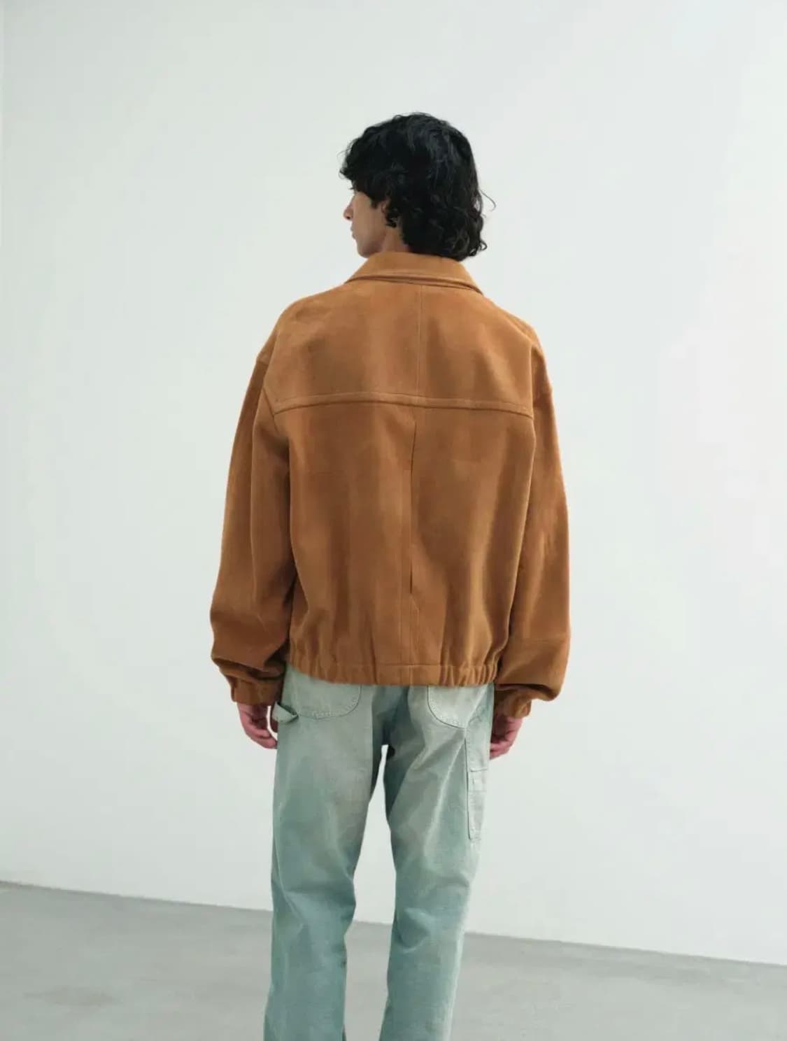 [4] AURALEE 오라리 램 스웨이드 집 블루종 상품이미지5