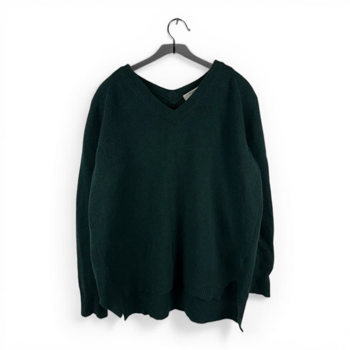 (무료배송)F) 스튜디오톰보이 브이넥 니트 그린 상품이미지1