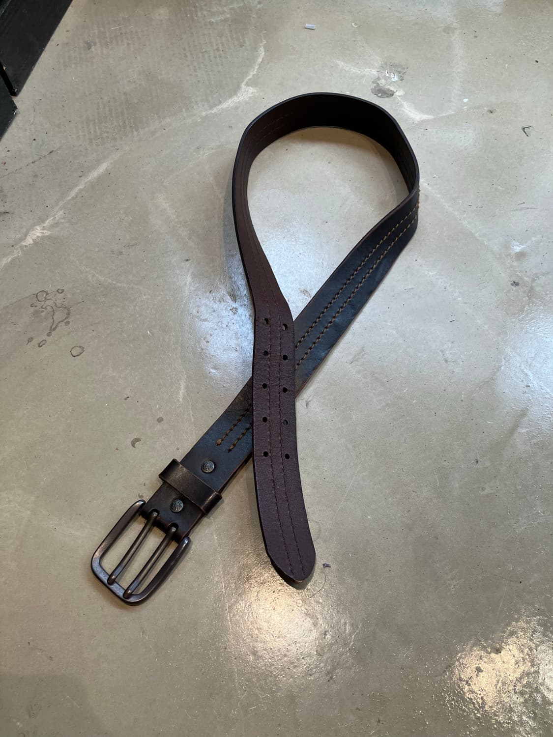 Levi‘s 더블 핀 레더 벨트 상품이미지4
