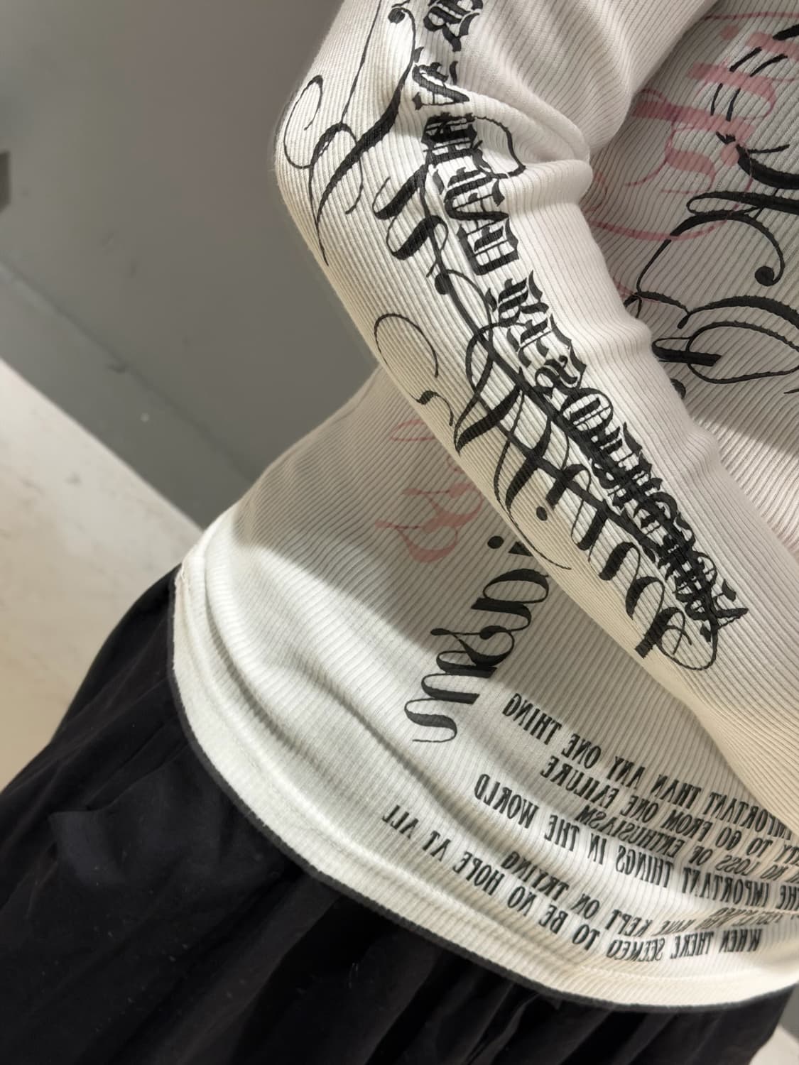y2k printing & lettering long sleeve 상품이미지4