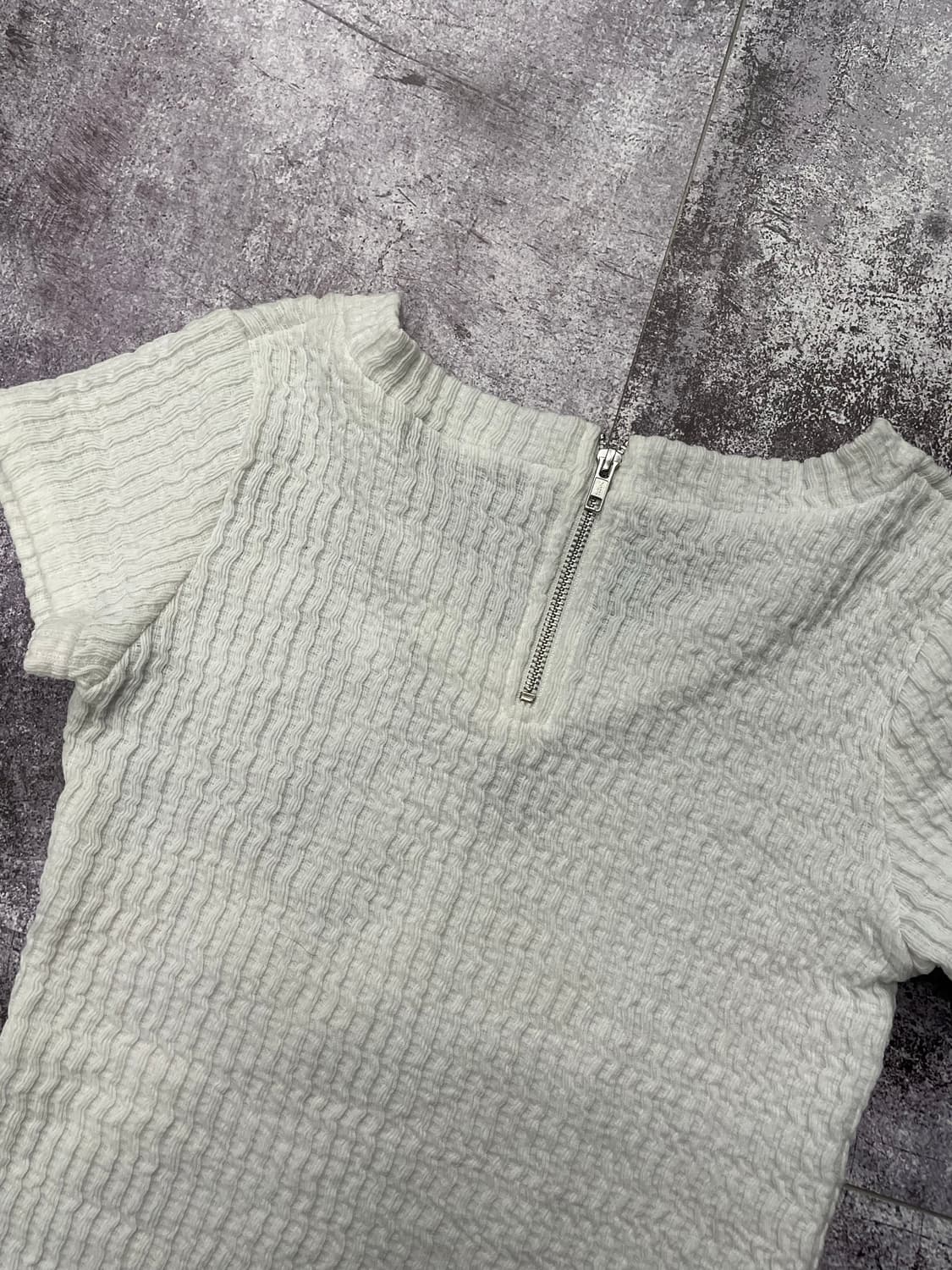 해골 y2k 화이트 반팔 상품이미지4