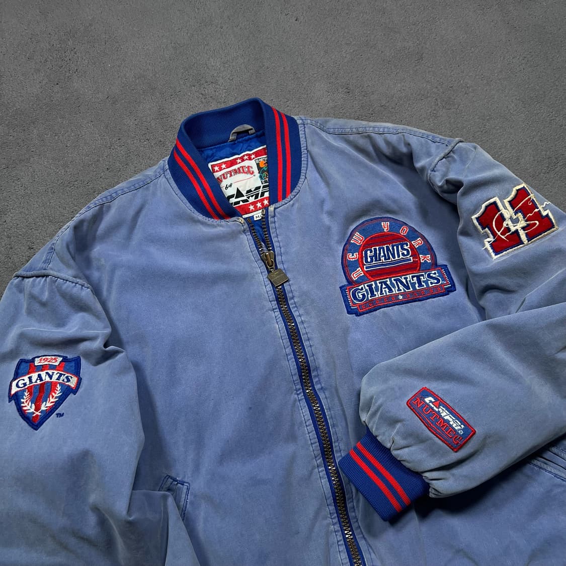 90's NUTMEG 뉴욕 자이언츠 올드스쿨 스타디움 자켓 상품이미지2
