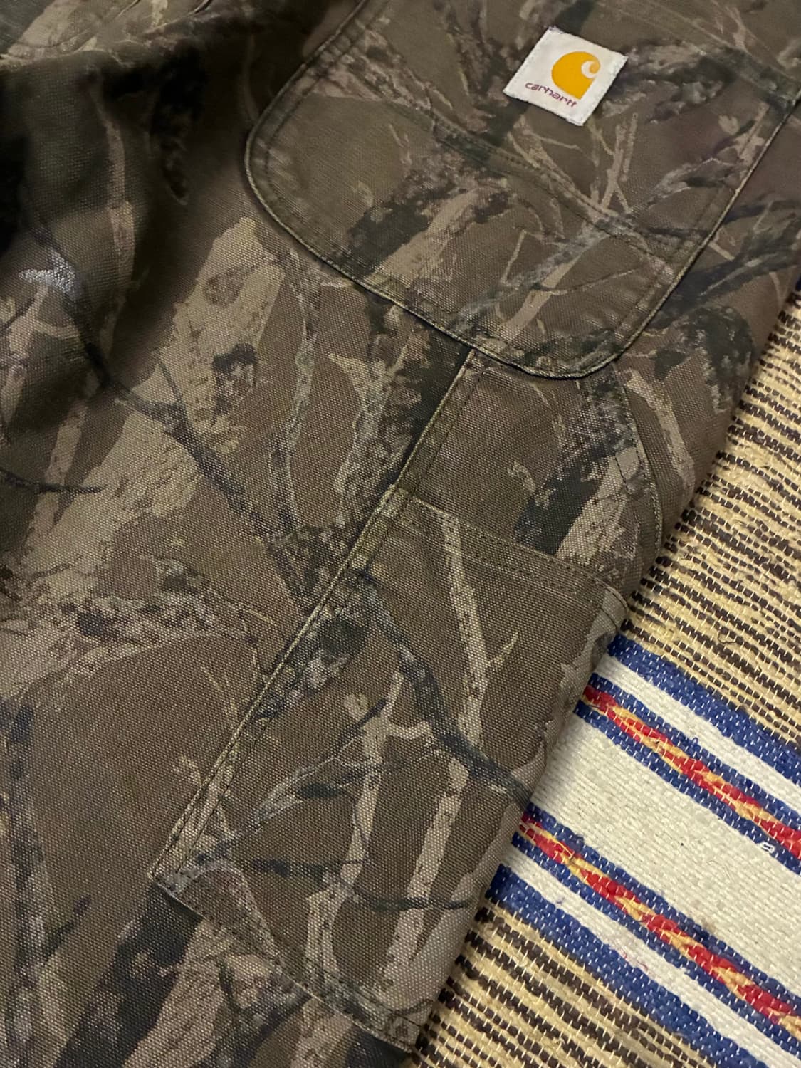 (34~36)칼하트 wip 리얼트리 카모 싱글니 워크팬츠 카펜터팬츠 상품이미지8