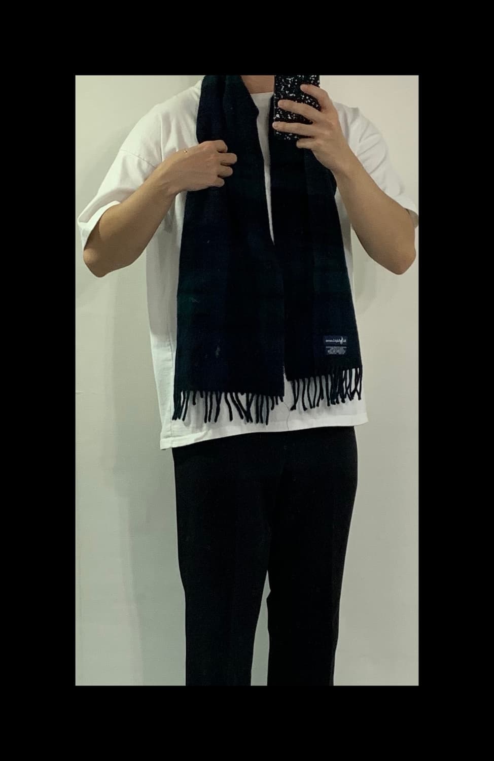 폴로 랄프로렌 타탄체크 머플러 상품이미지2