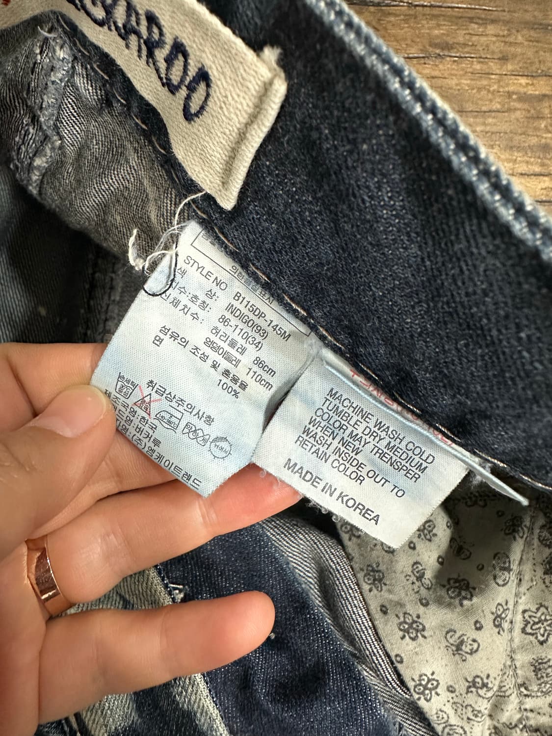 Tailored by BUCKAROO Y2K 빈티지 데님 34 상품이미지7