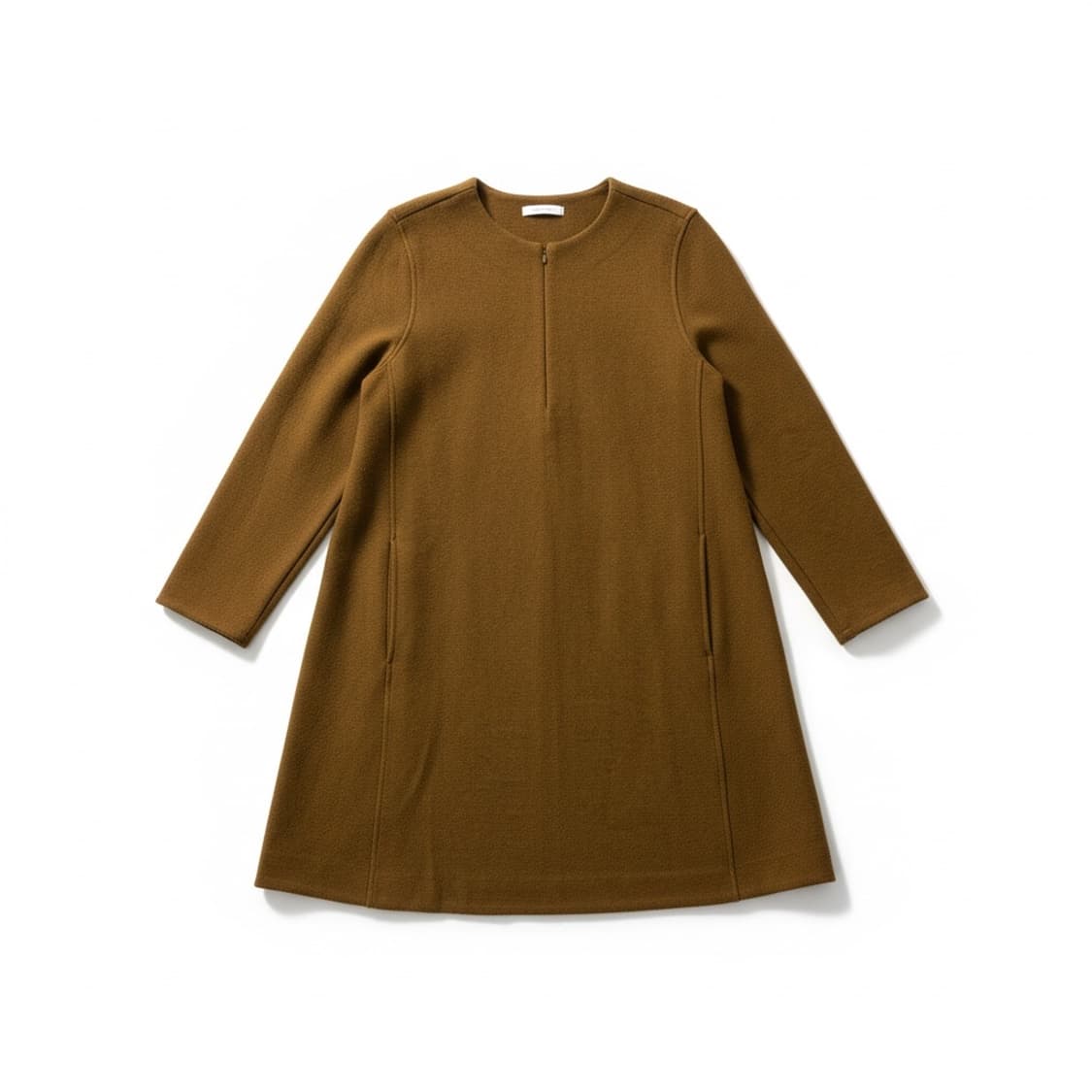 COS 브라운 롱 슬리브 원피스 상품이미지1
