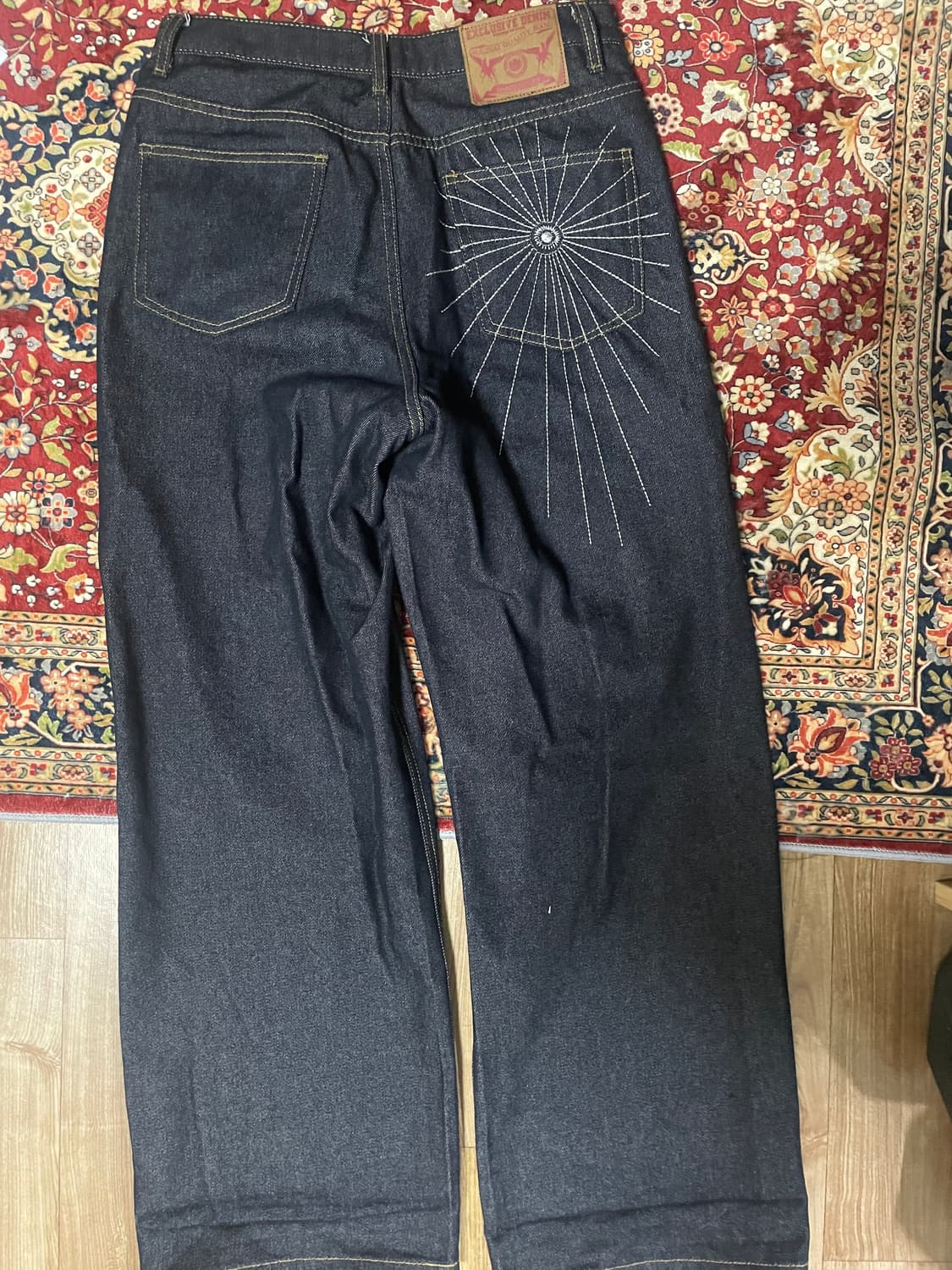 디앤에스알 스파이더 스티치 인디고 데님 팬츠 S 상품이미지3