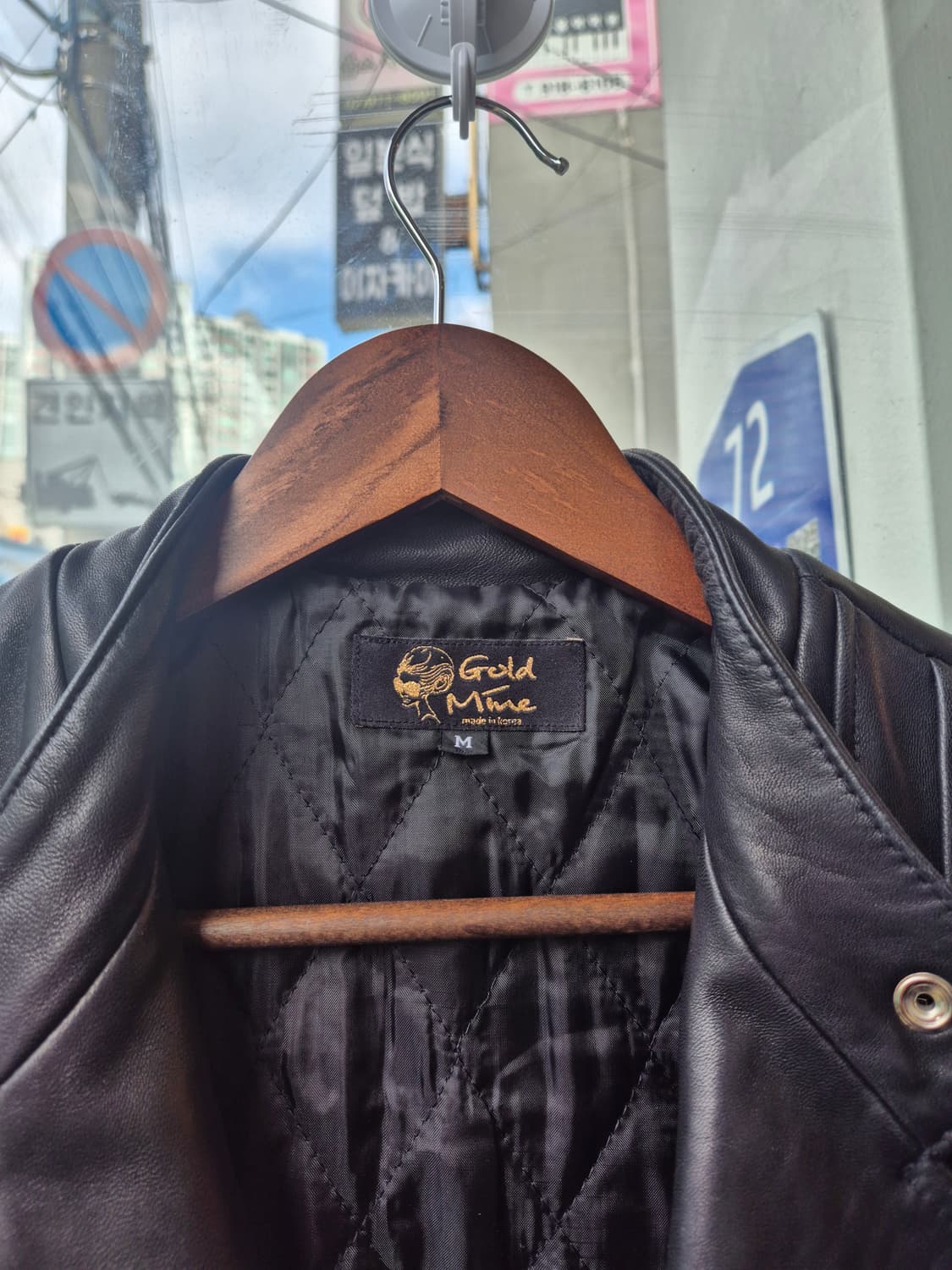 Gold Mine 가죽 라이더 자켓입니다 상품이미지2