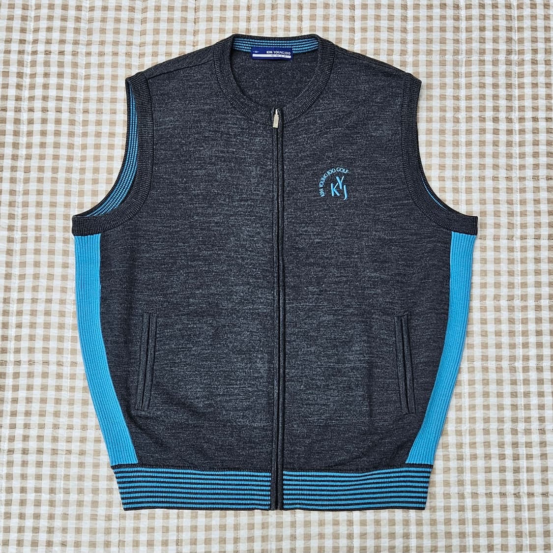 김영주 골프 집업 조끼 남자100 상품이미지1