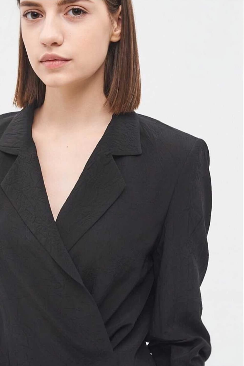 타임 시그니처 턱슬리브 크링클자켓 55사이즈 상품이미지5