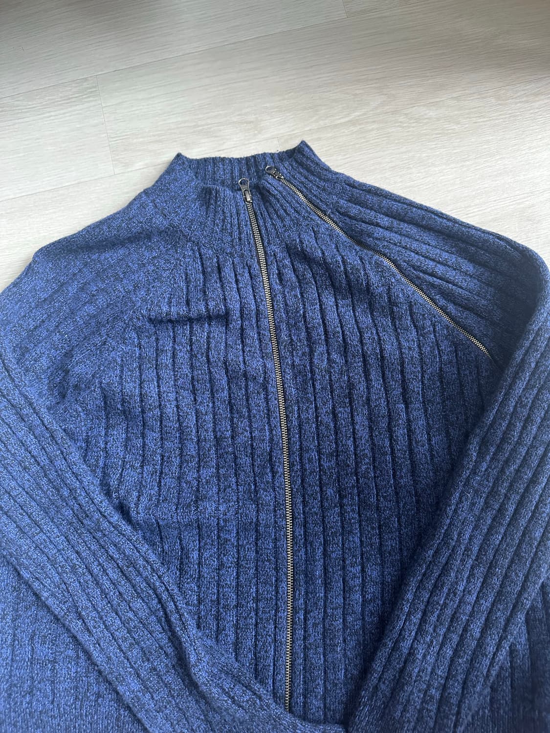 웨이비니스 니트집업 2사이즈 상품이미지1