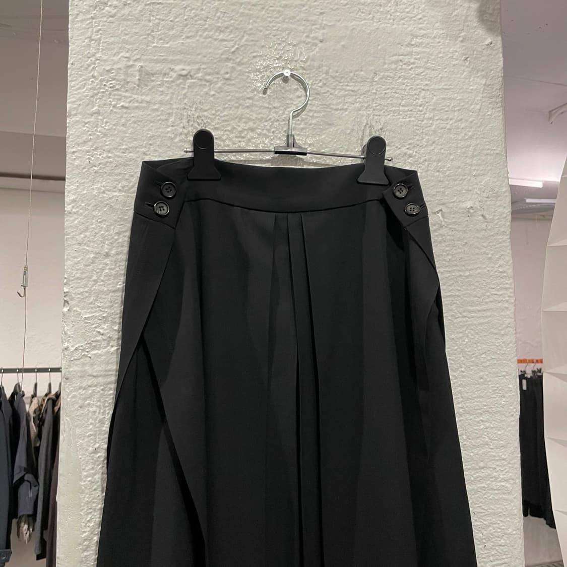 요지야마모토 플리츠 레이어드 스커트 상품이미지2