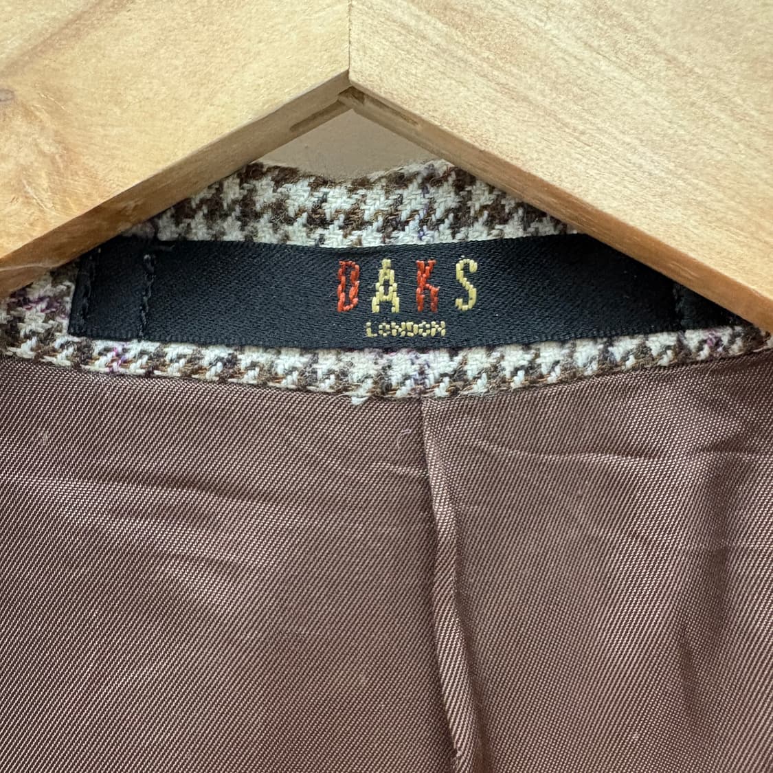 닥스 깅엄체크 자켓 브라운 여/M 상품이미지4