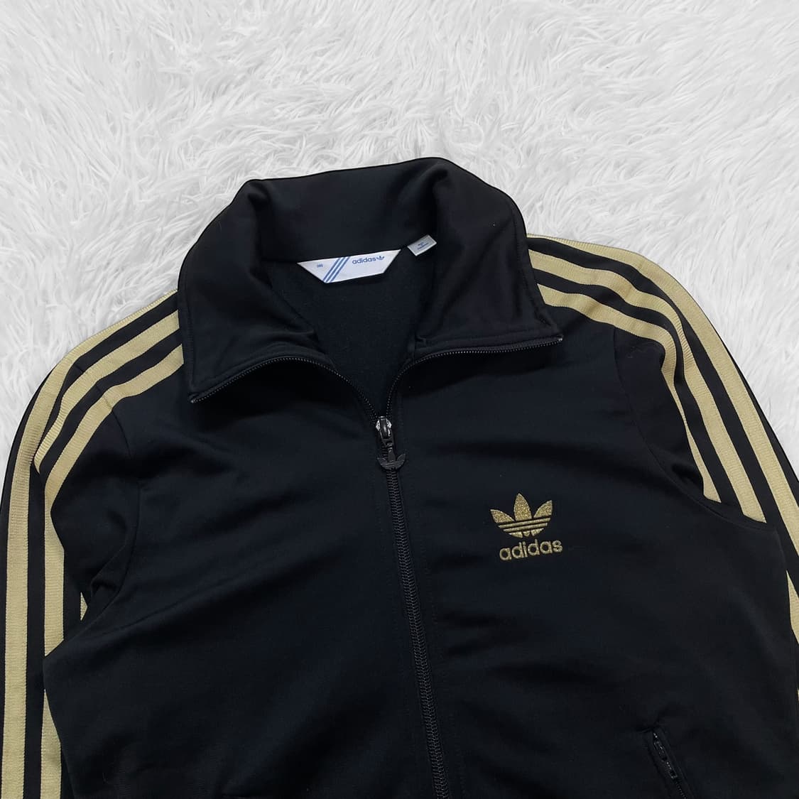 아디다스 파이어버드 트랙탑 져지 블랙 골드 상품이미지3