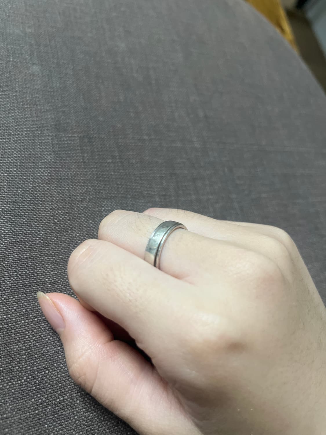 925 silver 피젯스피너 회전 은반지 상품이미지2