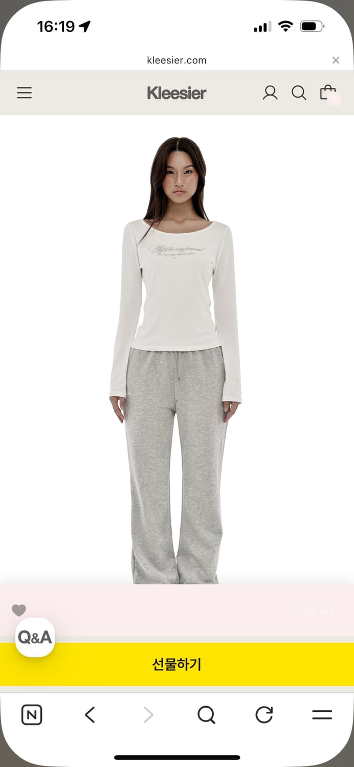 클리시어 클린클럽 탑 화이트 상품이미지3