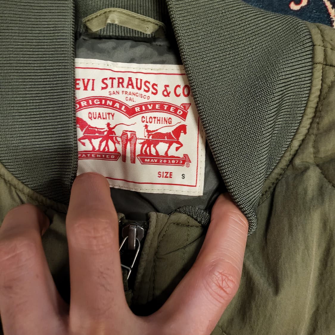 리바이스 퀄팅 봄버 자켓 (S) 상품이미지3