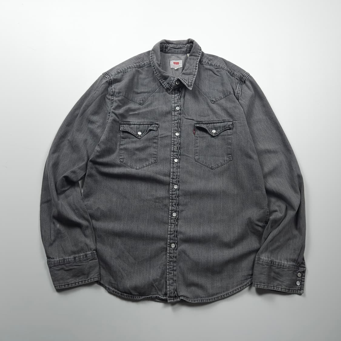 리바이스 흑청 웨스턴 데님 셔츠 (L) 상품이미지1