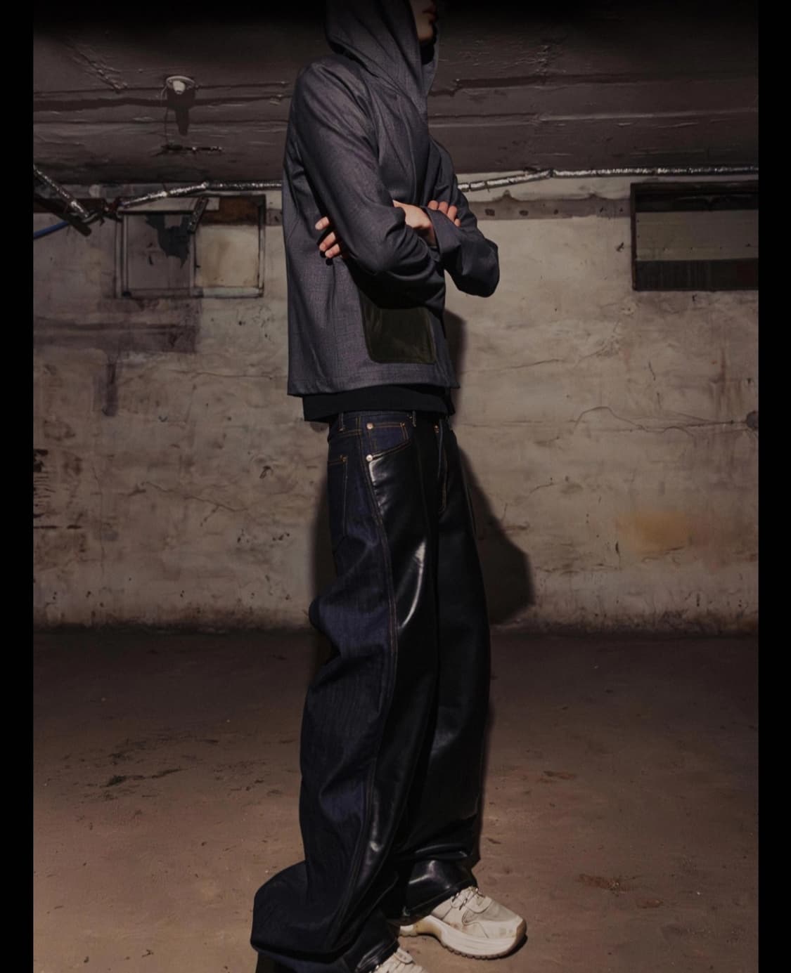 emostanceclub hooded panel cardigan 상품이미지7