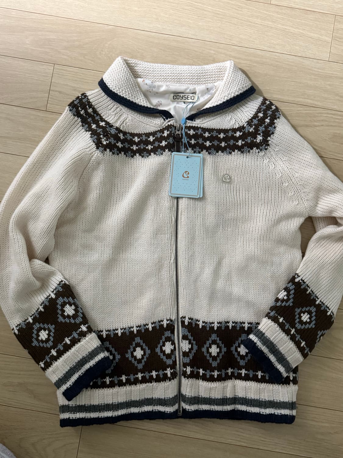 코이세이오 코위찬 니트 자켓 아이보리 상품이미지2