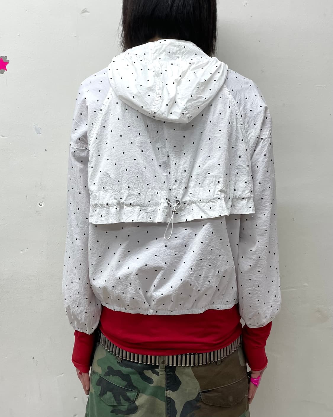  Black Dot White Windbreaker 상품이미지2