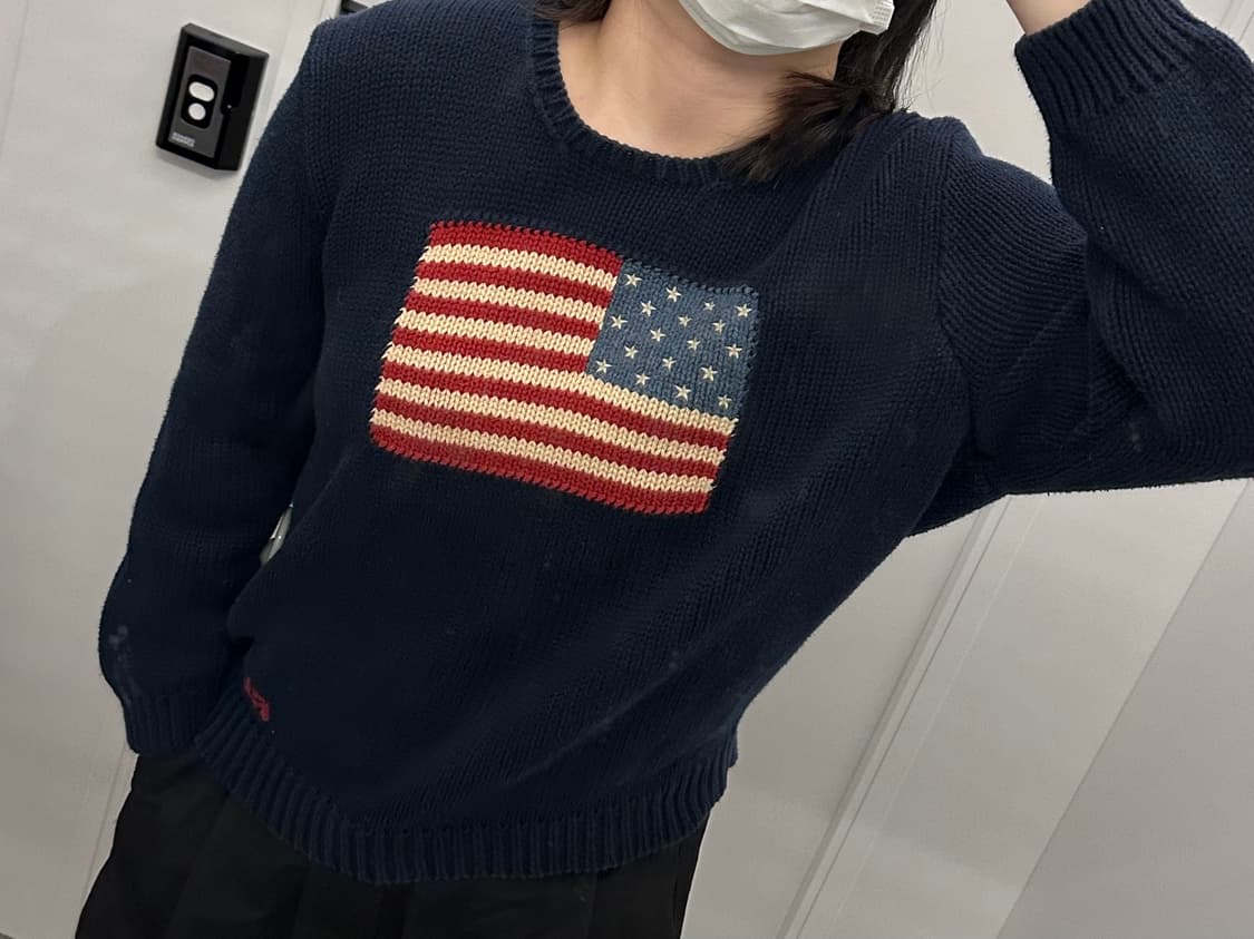 폴로 네이비 성조기 니트  상품이미지3