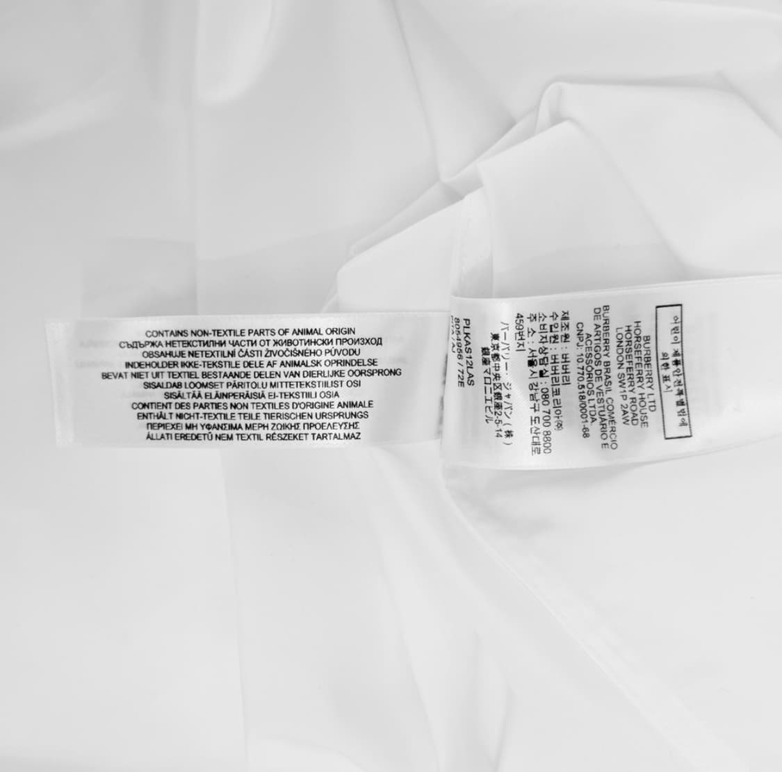 [36] 버버리 여성 자수 모노그램 로고 포플린 코튼 긴팔 셔츠 화이트 상품이미지10