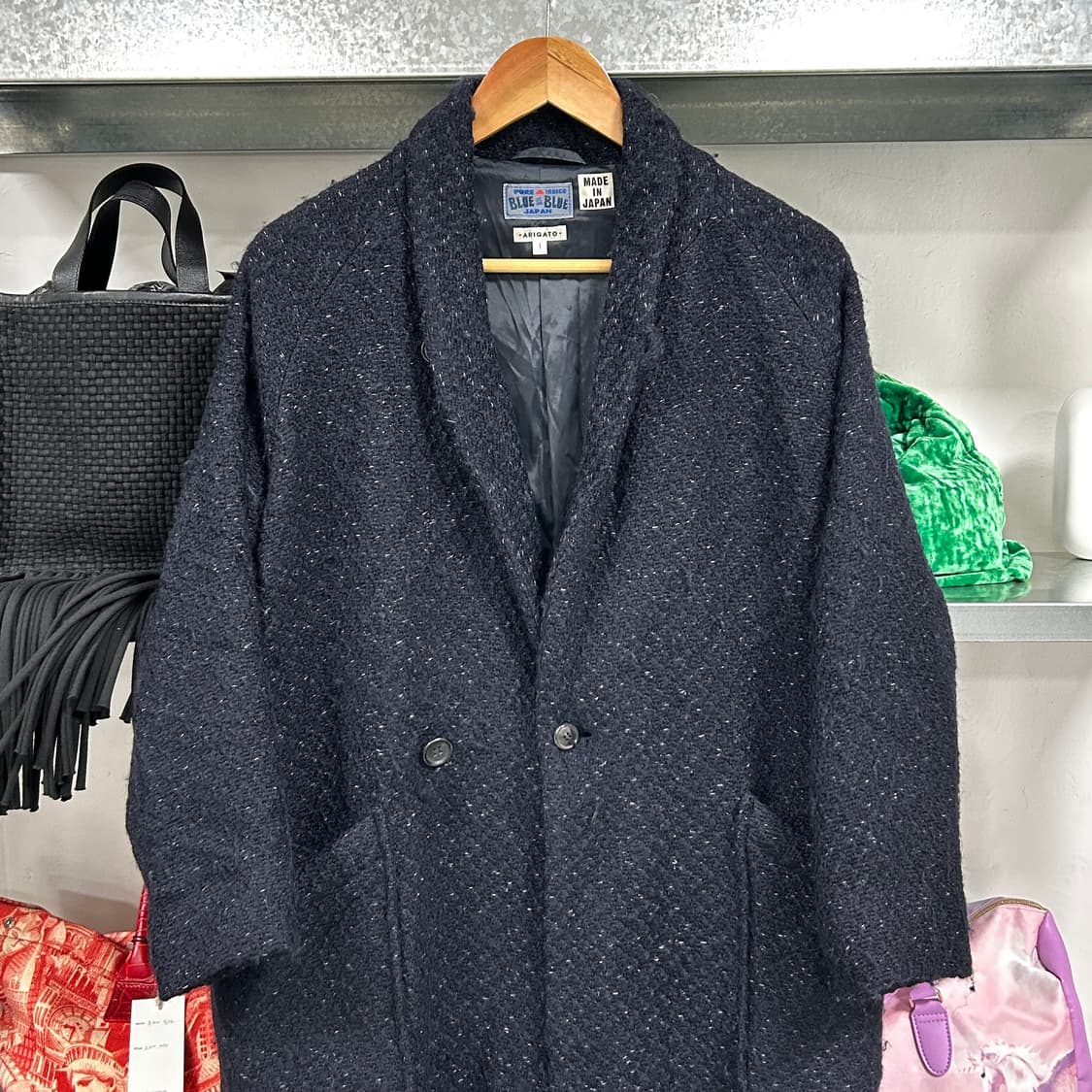 블루블루 재팬 울 인디고 코트 상품이미지2