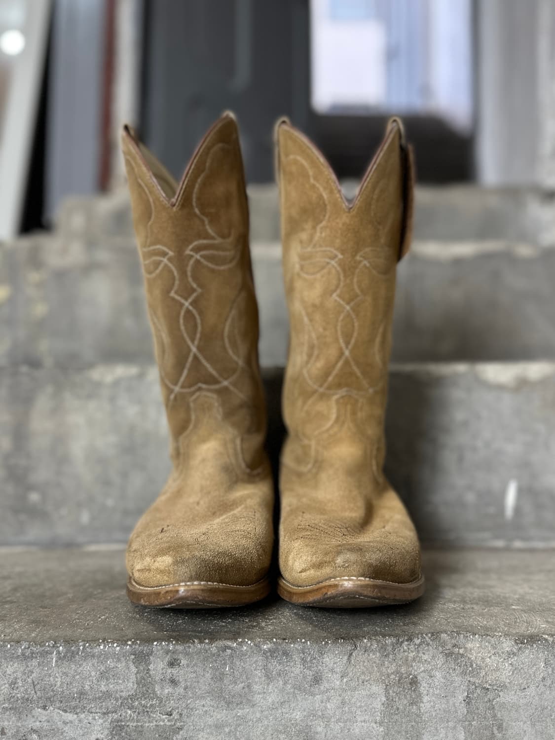 90's USA 아크메 러프아웃 스웨이드 웨스턴 부츠 카우보이 부츠 상품이미지6