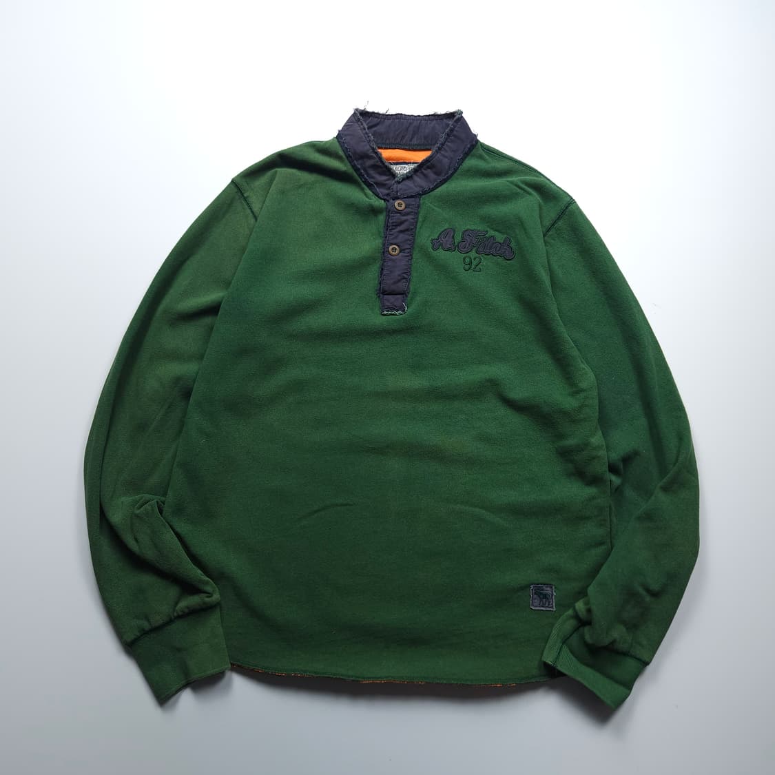 아베크롬비 y2k 빈티지 디테일 헨리넥 럭비 티셔츠 (XL) 상품이미지1