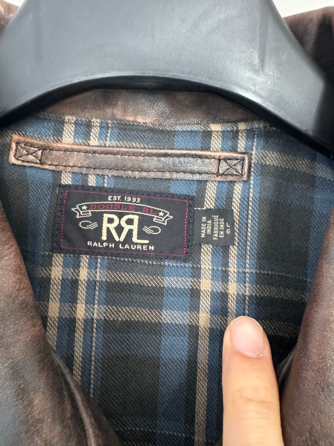 L RRL 더블알엘 뉴스보이 레더 자켓 상품이미지2