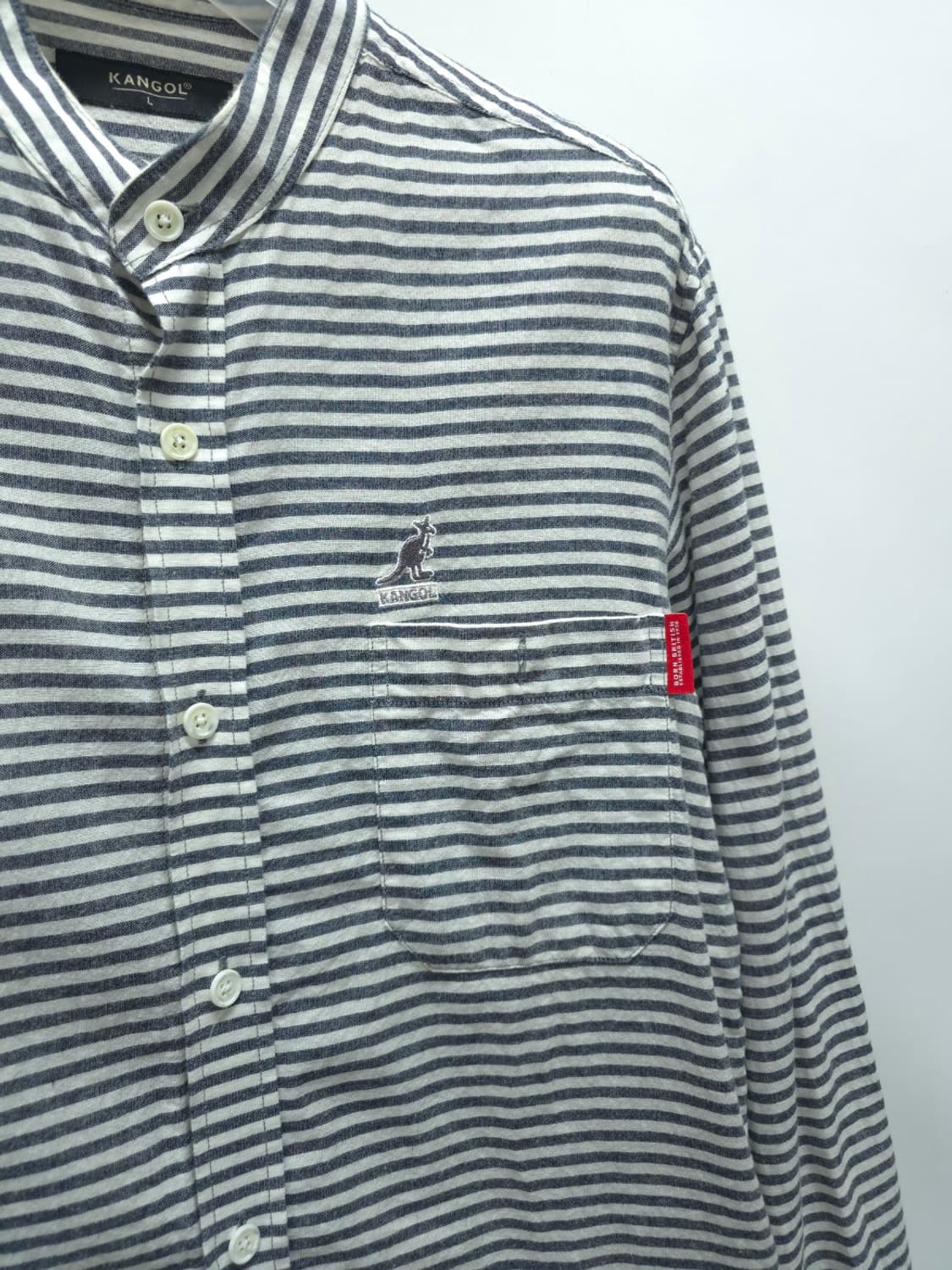캉골 스트라이프 헨리넥 셔츠 ( 95~100 ) 상품이미지3