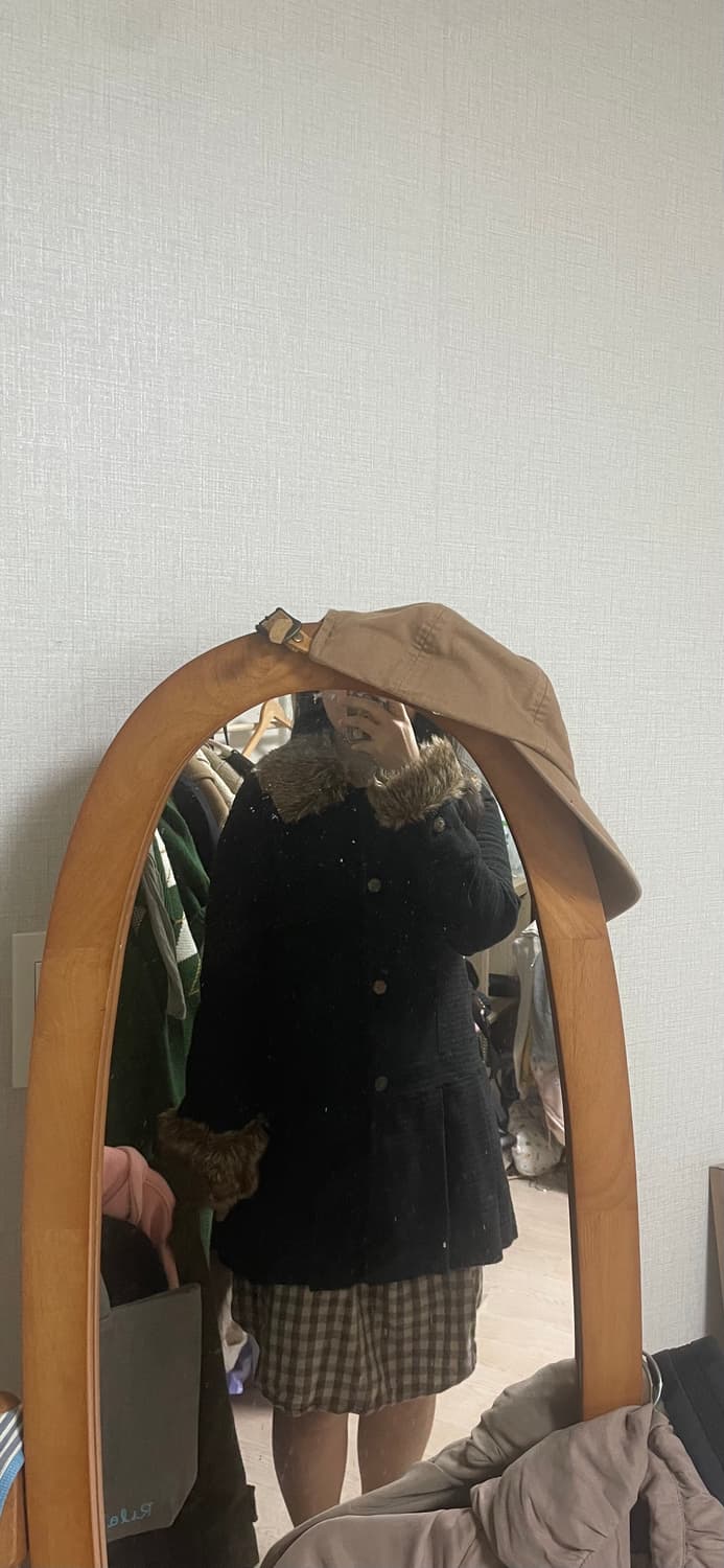 모리걸 빈티지 엑시즈팜 라떼갸루 코트🖤🤎 상품이미지6