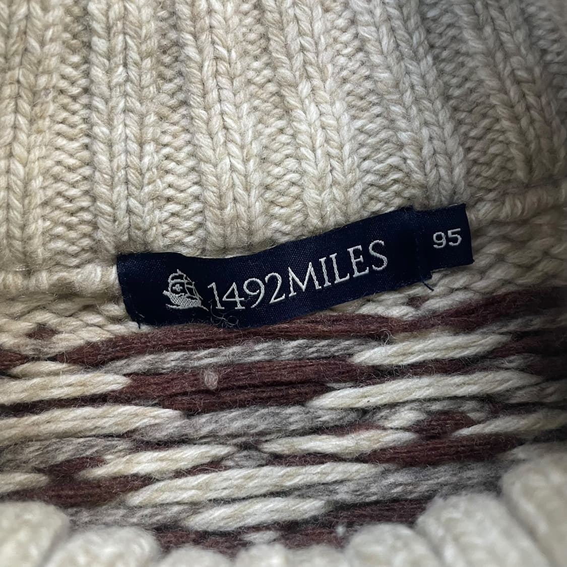 1942 아메리칸 빈티지 노르딕 코위찬 니트집업 상품이미지4