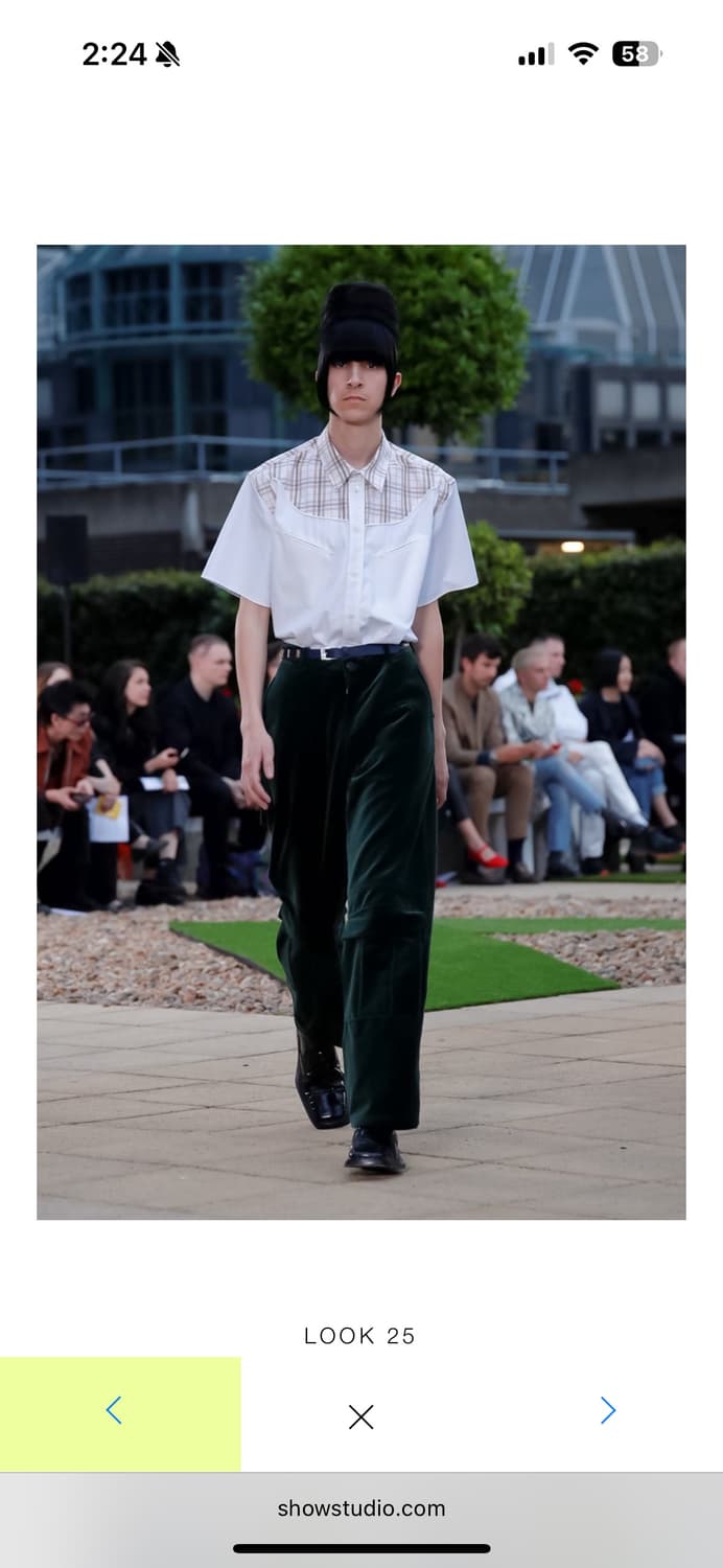 Ss20 마틴로즈 벨루어 카고 팬츠 상품이미지1