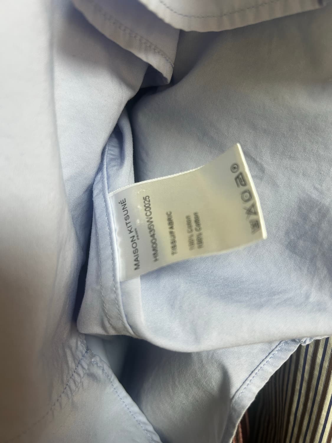 메종키츠네 귀여운 여우자수 셔츠  상품이미지3