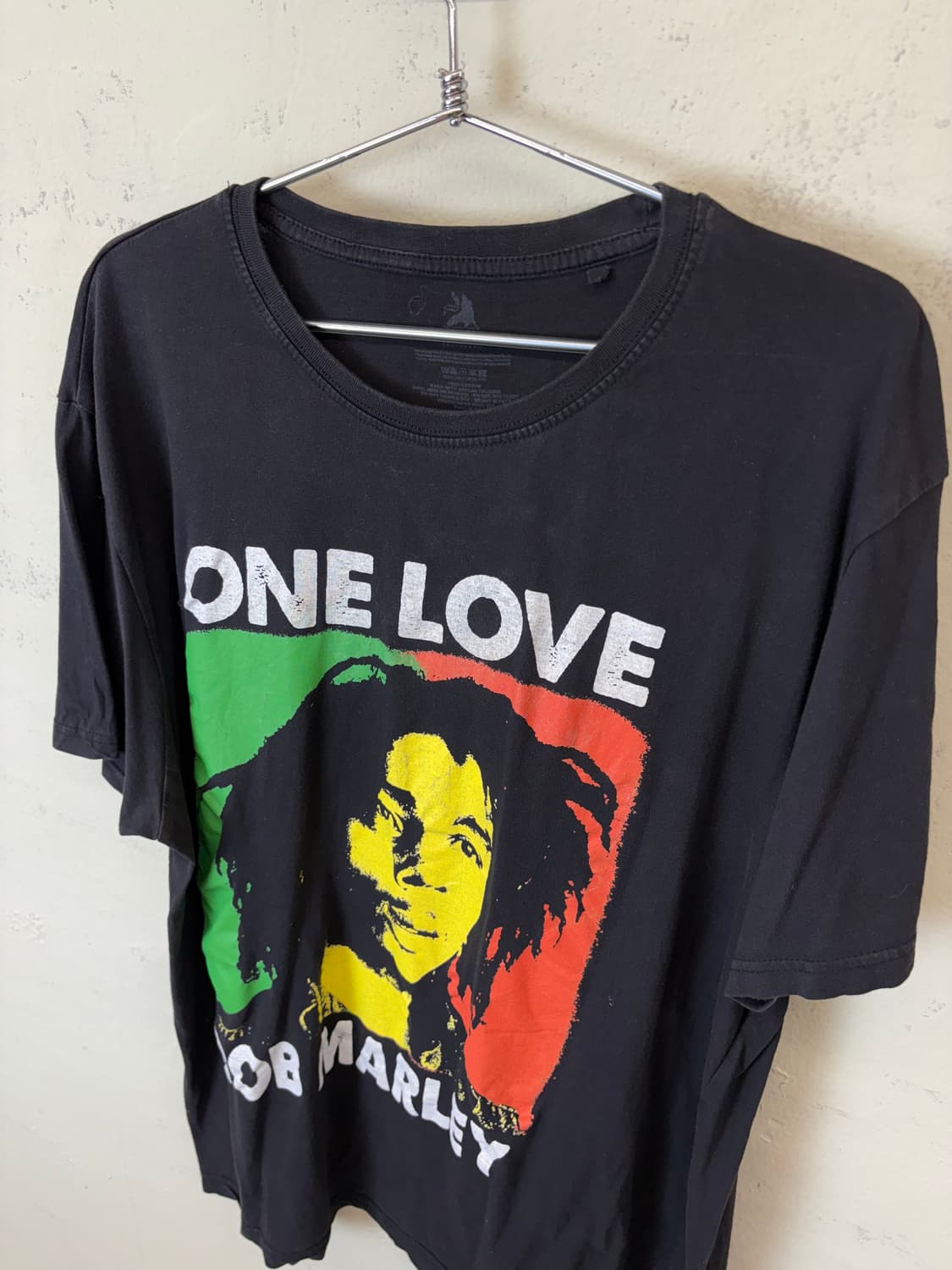 밥 말리 ONE LOVE 블랙 반팔 티셔츠 상품이미지5