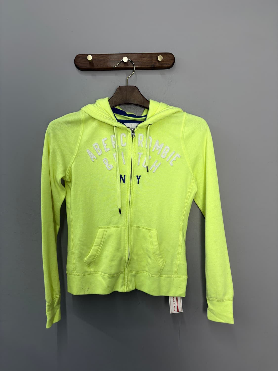아베크롬비 스펠로고 형광 그래픽 후드집업 A3703 상품이미지2