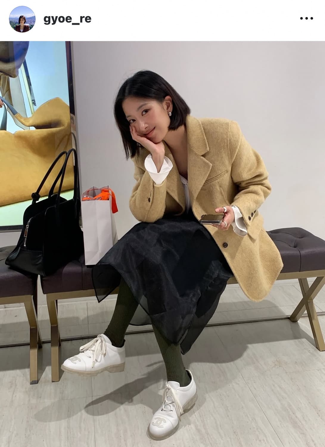 에이치모드 레이어드 스커트 블랙 M 상품이미지1