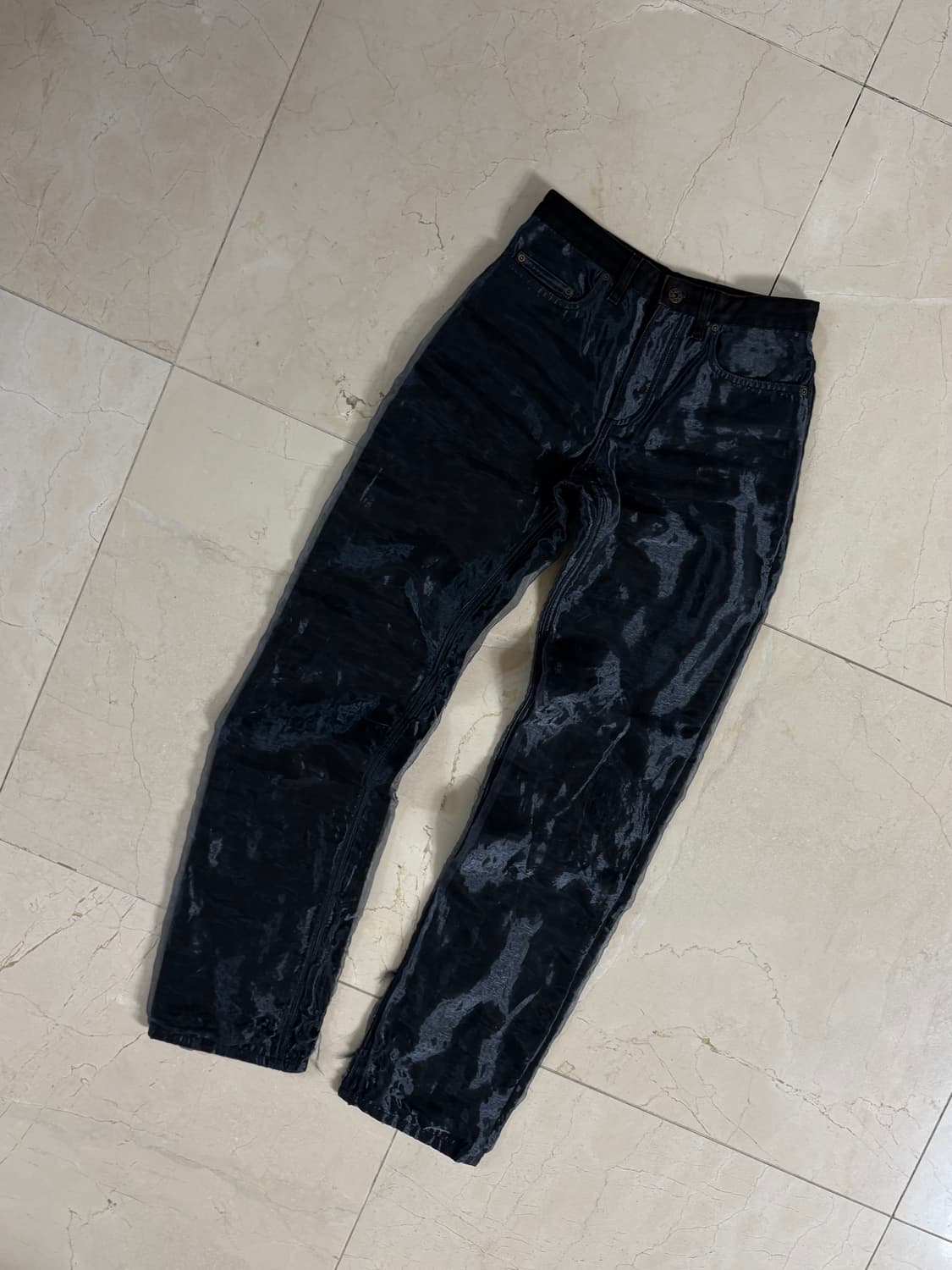 Y/Project FW18 Organza Layered Jeans 상품이미지2