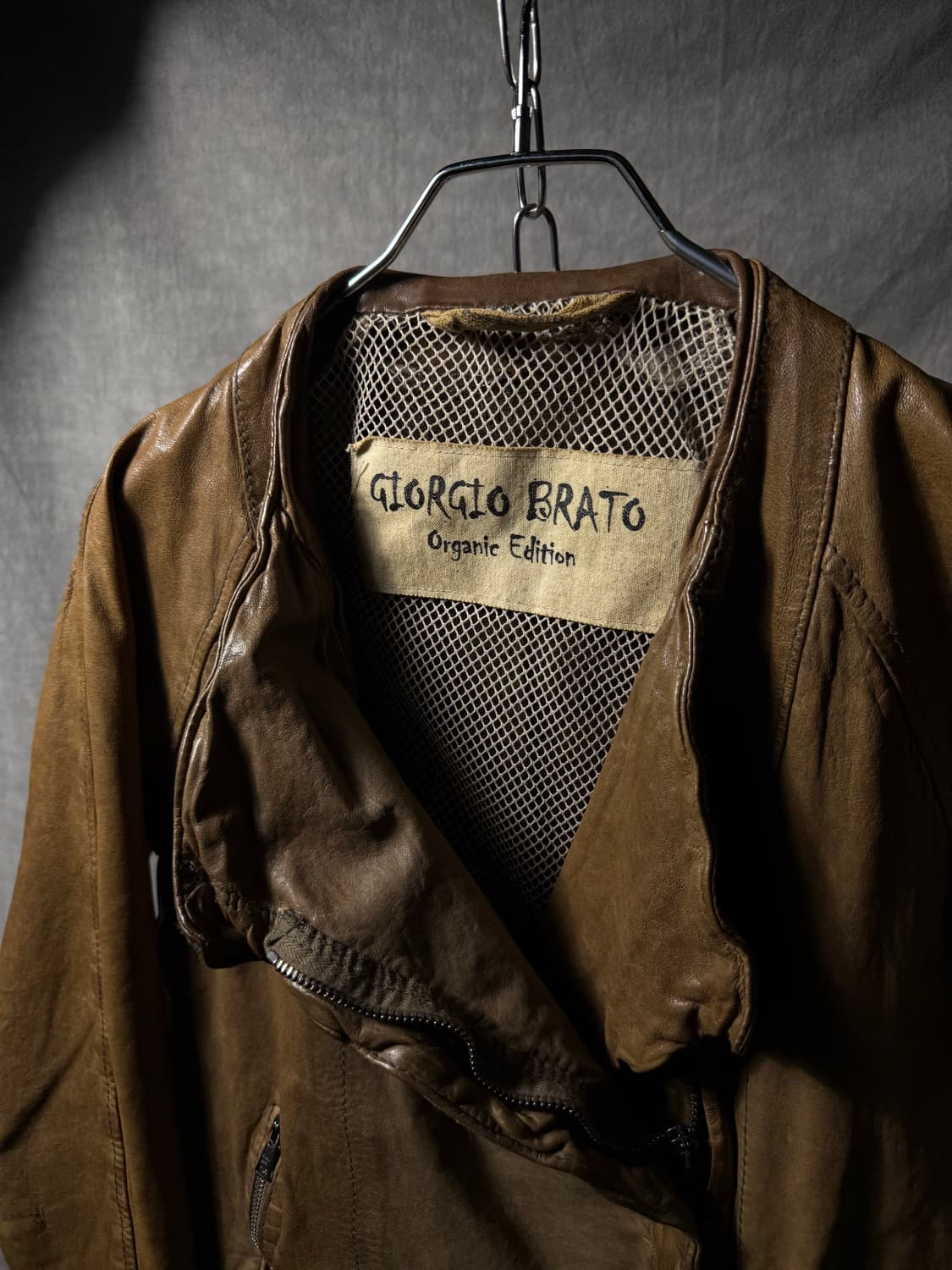 Giorgio Brato Asymmetric Leather Jacket 상품이미지7