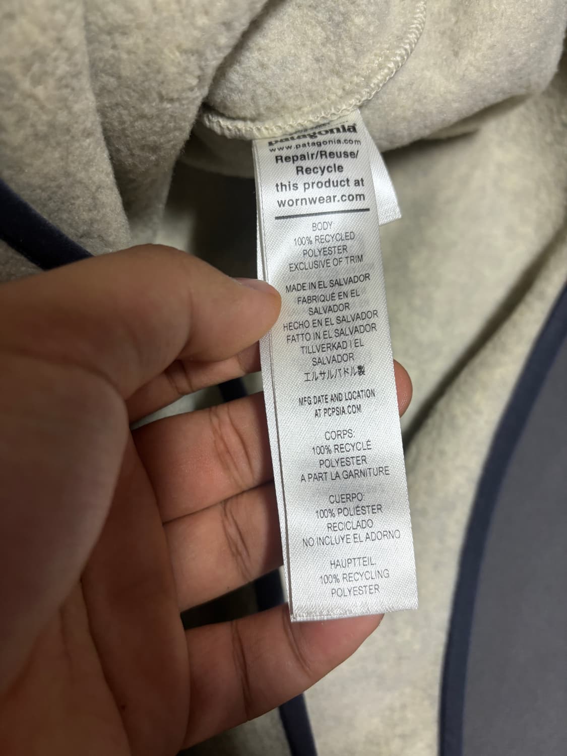 파타고니아 신칠라 오트밀 m 상품이미지3