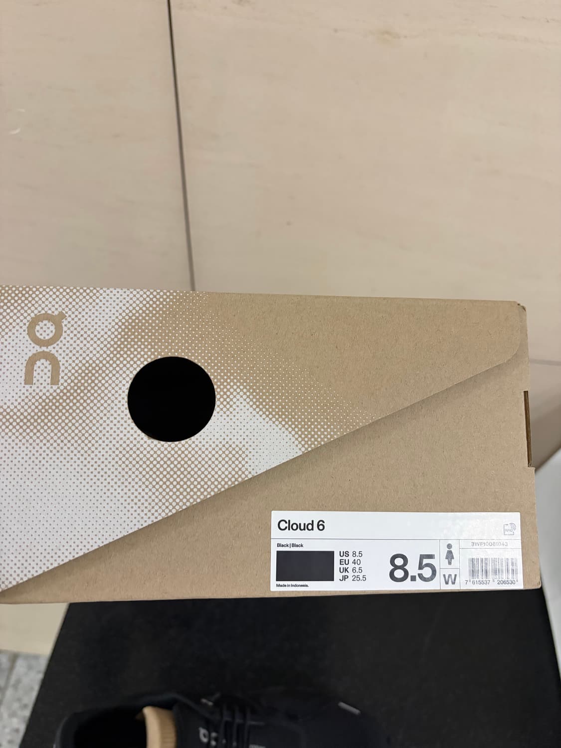 온러닝 클라우드 6 블랙 255 US 8.5 상품이미지4