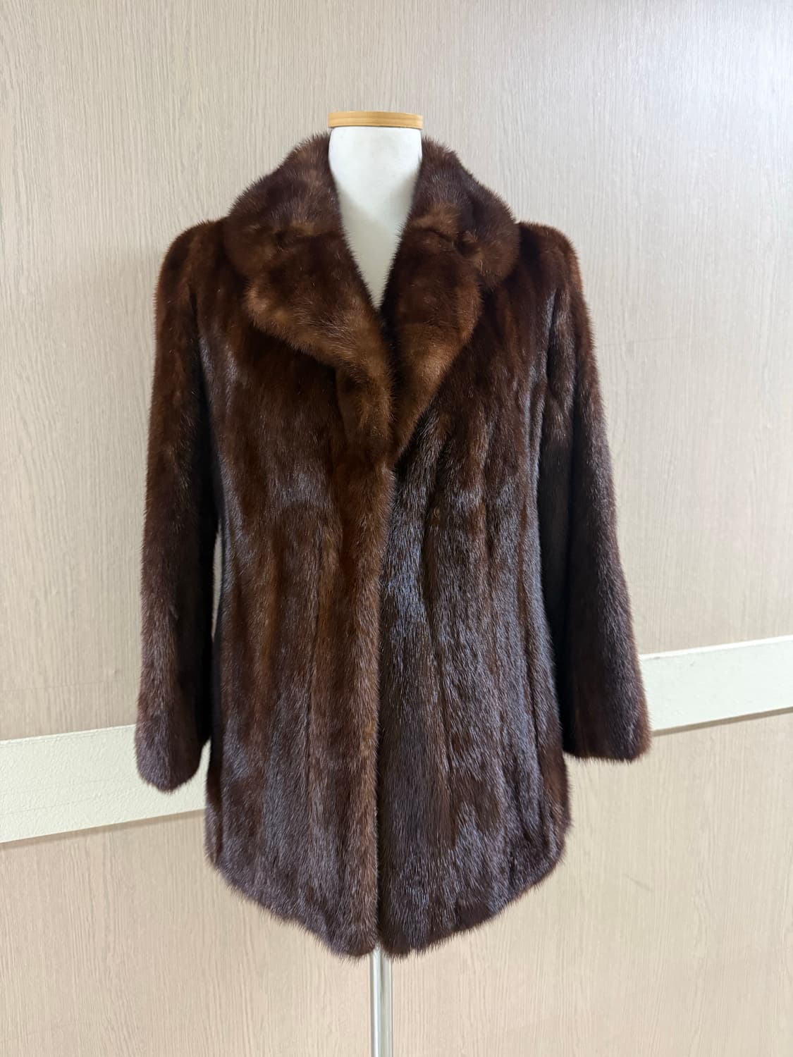 풀스킨 투톤 밍크코트 상품이미지1