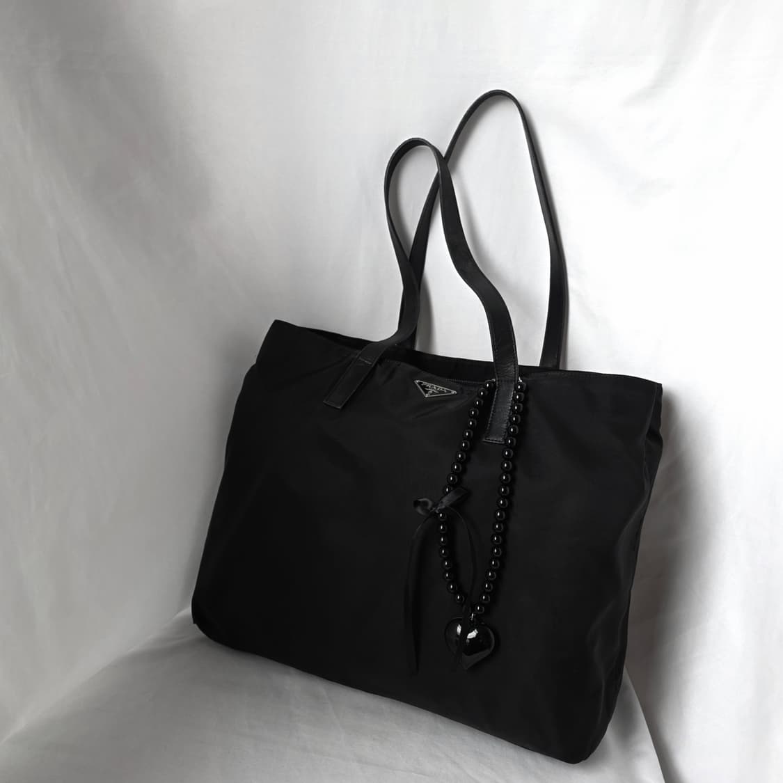 [정품 PRADA] 프라다 포코노 나일론 쇼퍼백 숄더백 라지 상품이미지10