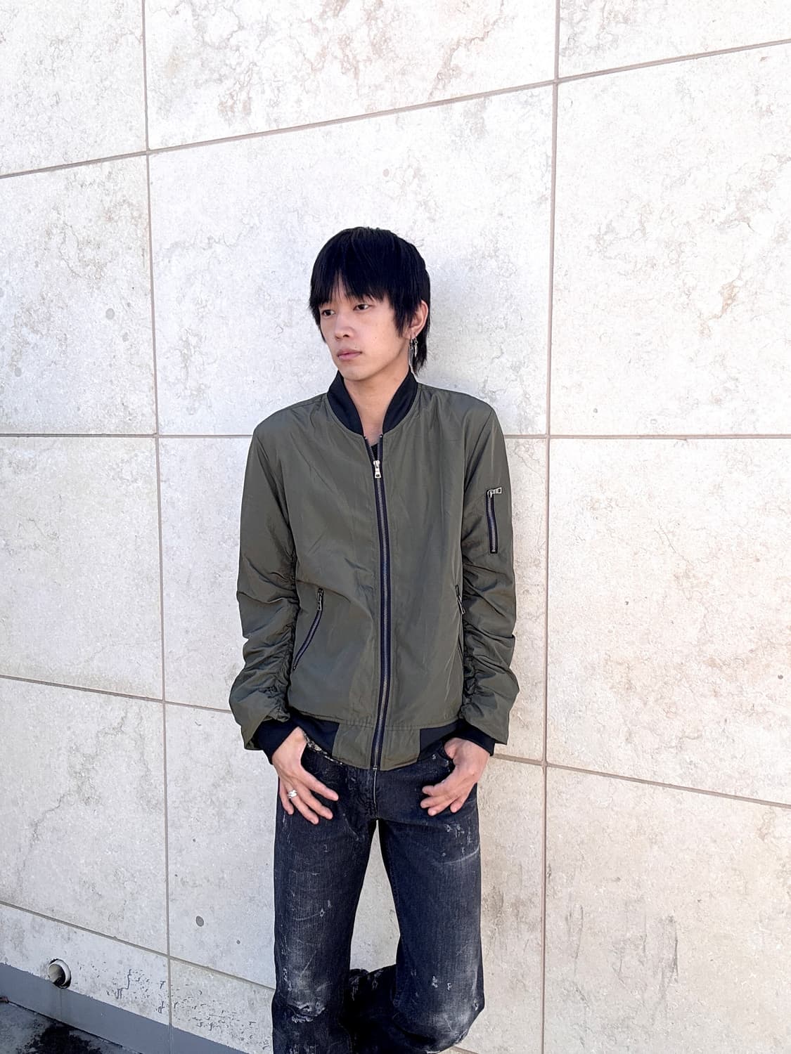 [IN THE ATTIC] Khaki shirring Detail Jac 상품이미지1